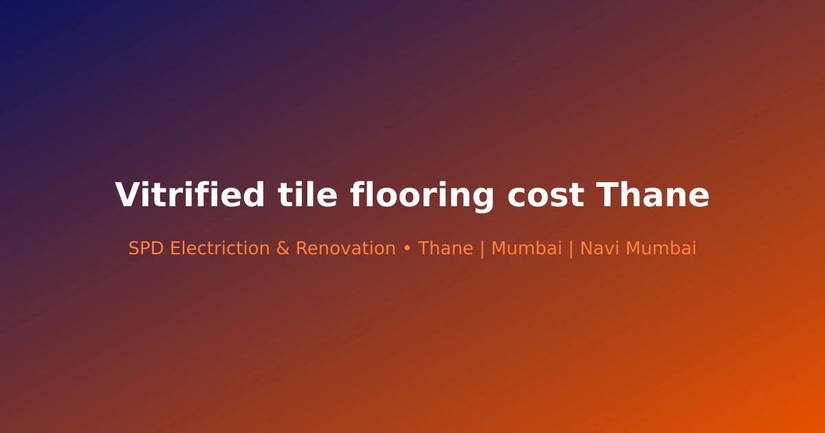 Vitrified tile flooring cost Thane - Modern renovation project in Thane by SPD Renovation